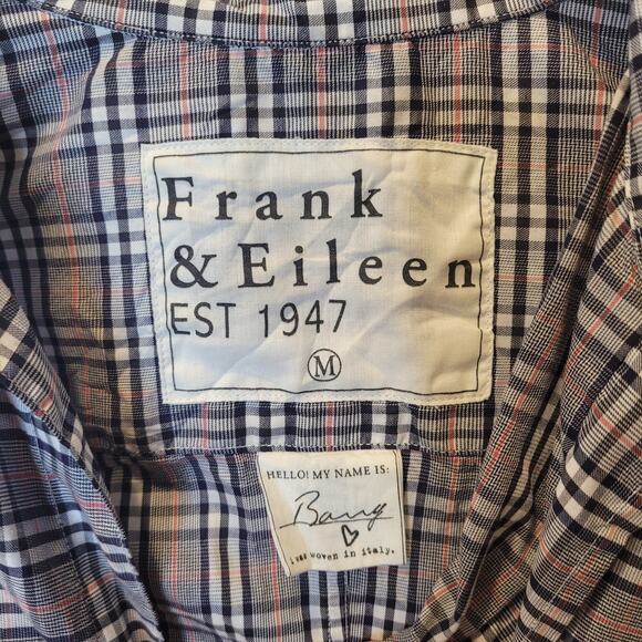 Frank & Eileen Cotton Plaid Collar Button Up Long Sleeve Barry Shirt Size M - Picture 8 of 12